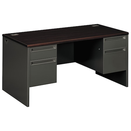 Hon Pedestal Desk Double Pedestal Desk, 30" D X 29-1/2" H, 60" W X H38155.N.S